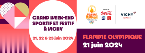 Vichy, ville étape de la Flamme Olympique le 21 juin